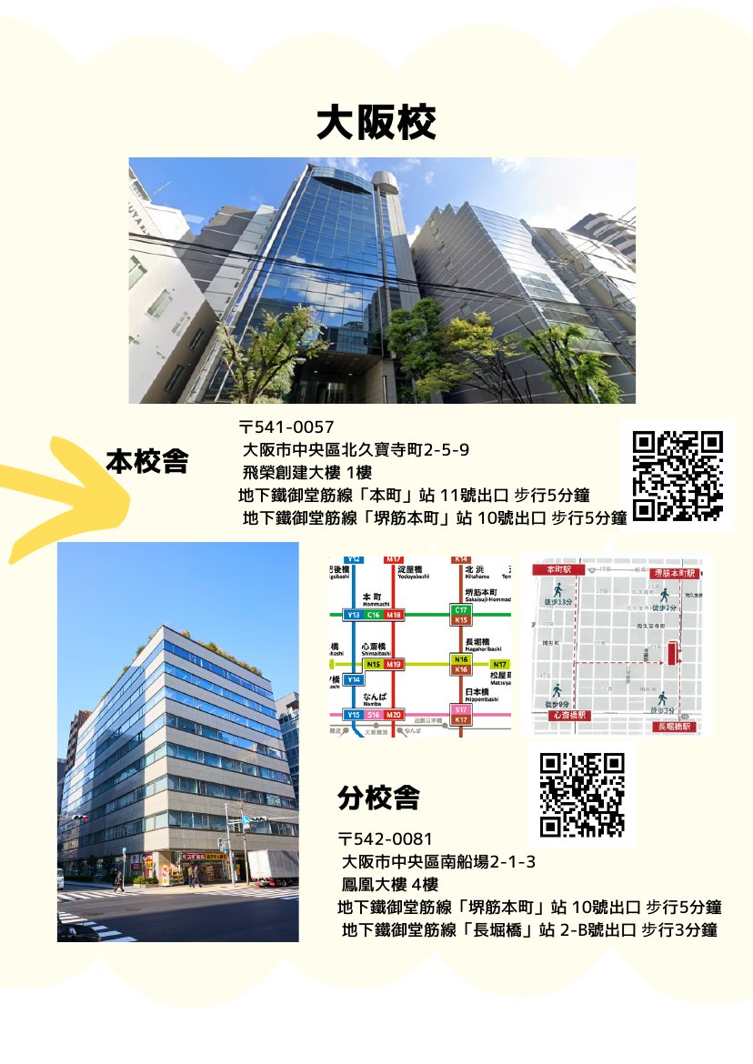 修曼日本語學校大阪校 校舍位置詳情